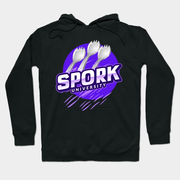 Spork U-niversity Purple Hoodie by Apathecary